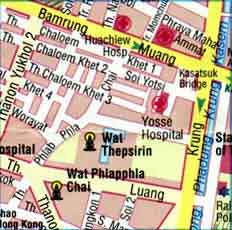 map of bangkok, thailand