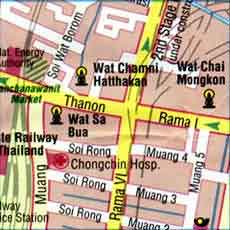 map of bangkok, thailand