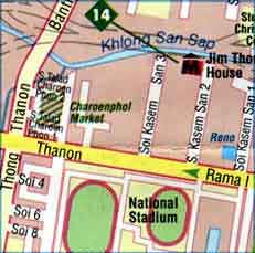 map of bangkok, thailand