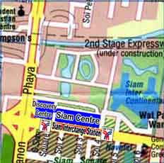 map of bangkok, thailand