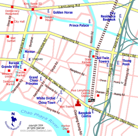 thailand travel map