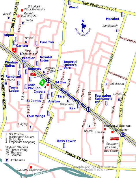 thailand travel map