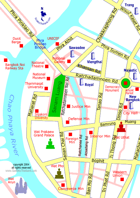 thailand travel map